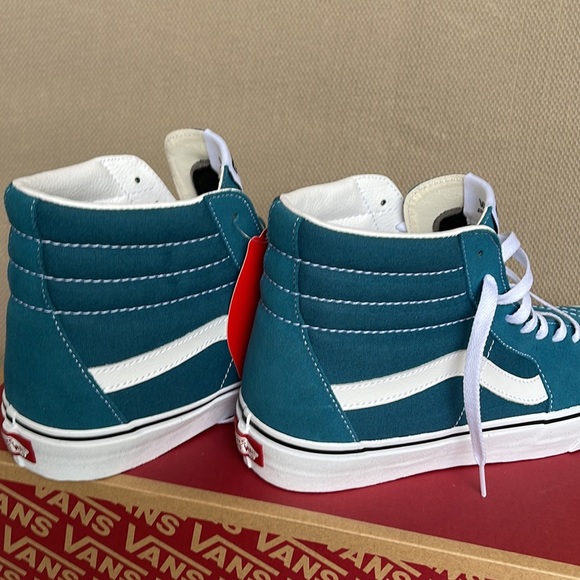 Vans Sk8-Hi Blue Coral / True White MENS - Picture 15 of 16